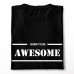 English Quote T-Shirt Born To Be Awesome